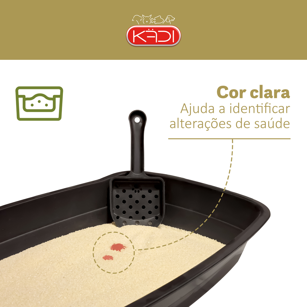 Areia Higiênica KÄDI para Gatos – Grãos Finos 4Kg - Imagem 3